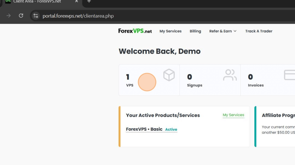 how to cancel your subscription forexvps, portal, welcome